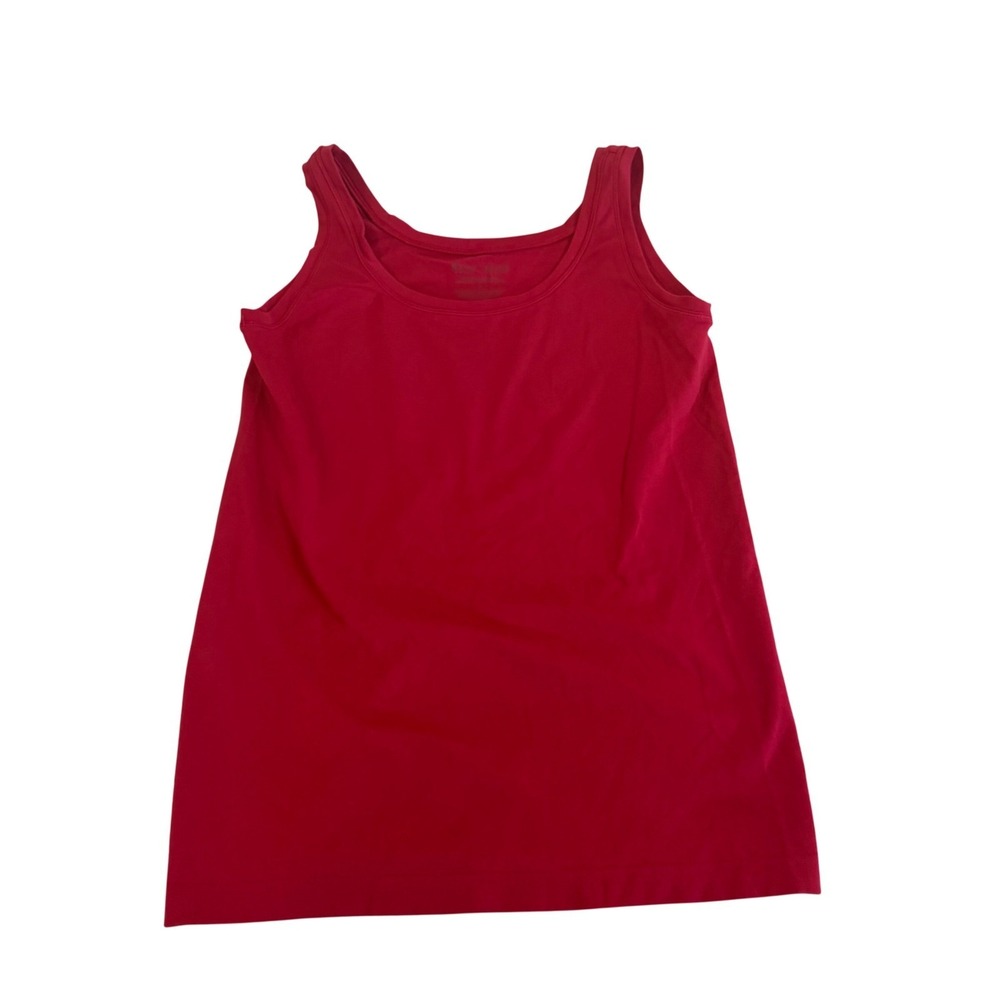 White House Black Market Womens Red Scoop Neck Stretch Tank Top Size S